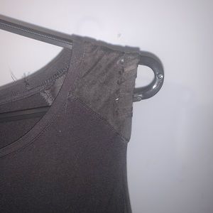 Long black sleeveless too with slits on side